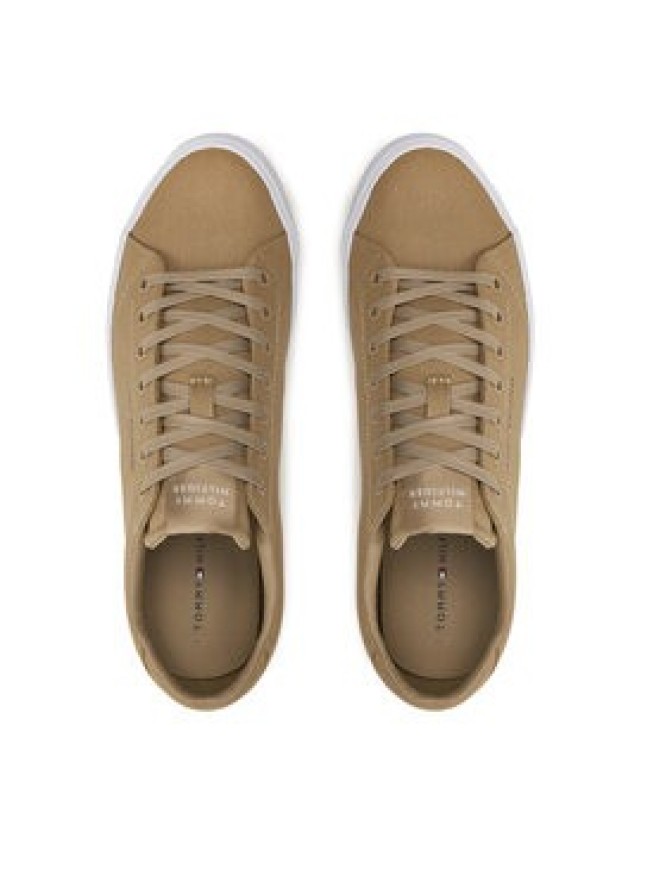 Tommy Hilfiger Tenisówki Th Hi Vulc Low Canvas FM0FM04882 Beżowy