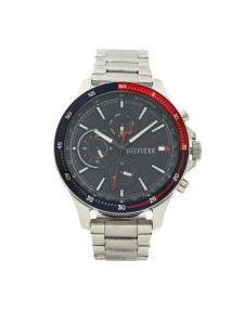 Tommy Hilfiger Zegarek Bank 1791718 Srebrny