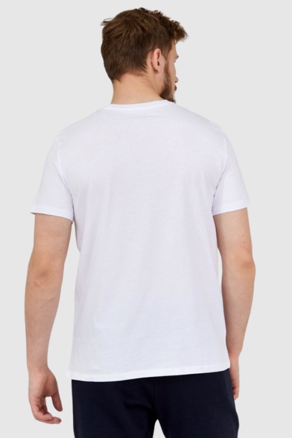 ARMANI EXCHANGE Biały t-shirt męski z aplikacją z logo