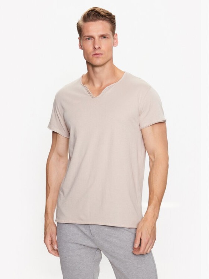 Zadig&Voltaire T-Shirt Monastir JMTN00228 Beżowy Regular Fit