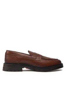 Tommy Hilfiger Półbuty Comfort Lwt Lth Loafer FM0FM05089 Brązowy