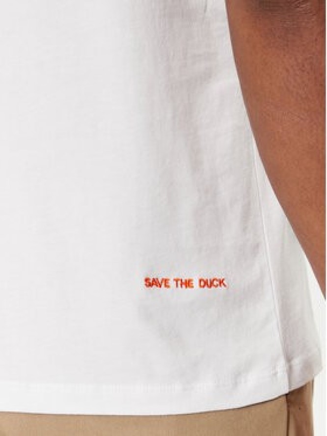 Save The Duck T-Shirt DT1194M BESY18 Biały Regular Fit