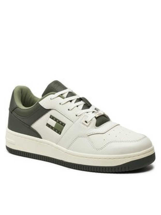 Tommy Jeans Sneakersy Tjm Basket Leather EM0EM01434 Zielony