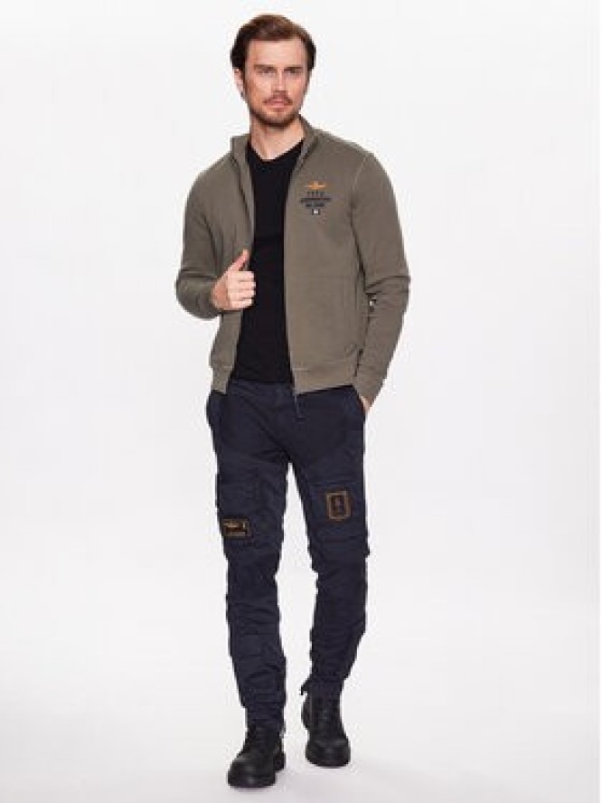 Aeronautica Militare Bluza 231FE1745F489 Zielony Regular Fit