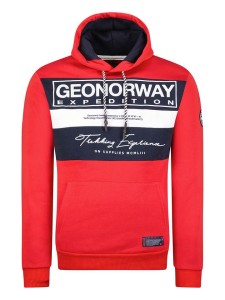 Geographical Norway Bluza w kolorze czerwonym rozmiar: S