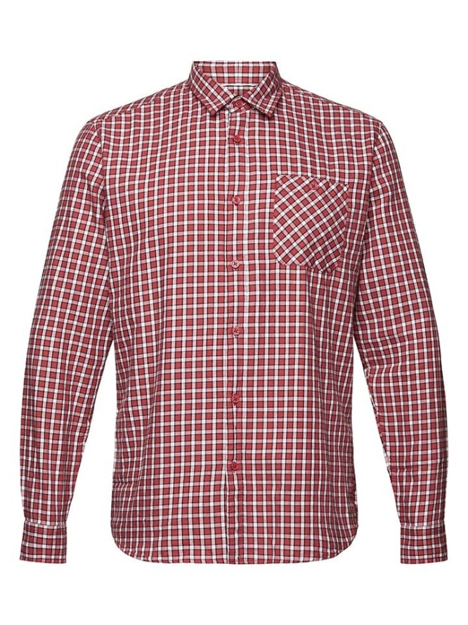 ESPRIT Koszula w kolorze czerwono-białym rozmiar: XXL