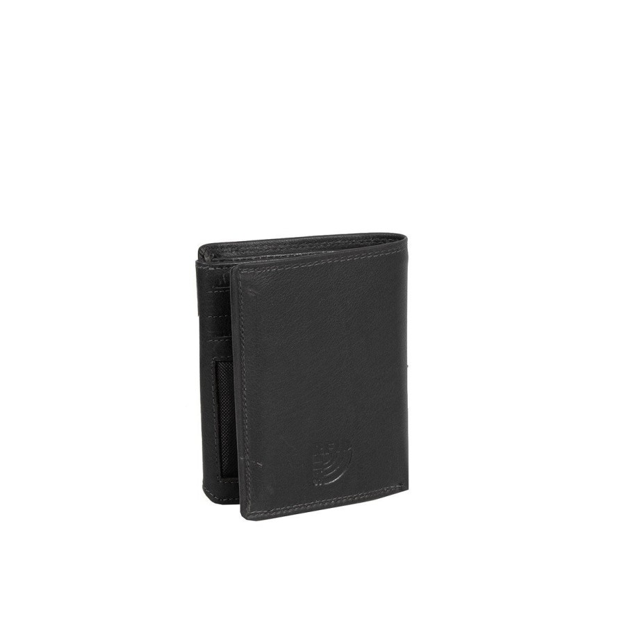 MUSTANG UDINE WALLET UNIWERSALNY SKÓRZANY PORTFEL PREMIUM POJEMNY NA KARTY SKÓRA BLACK 06.102000