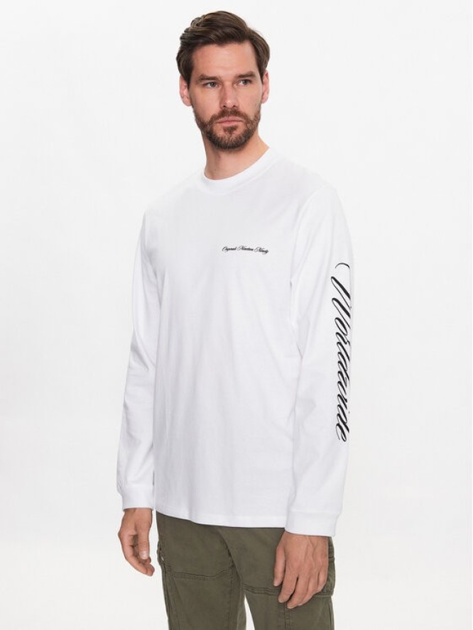 Jack&Jones Longsleeve Studio 12227722 Biały Regular Fit