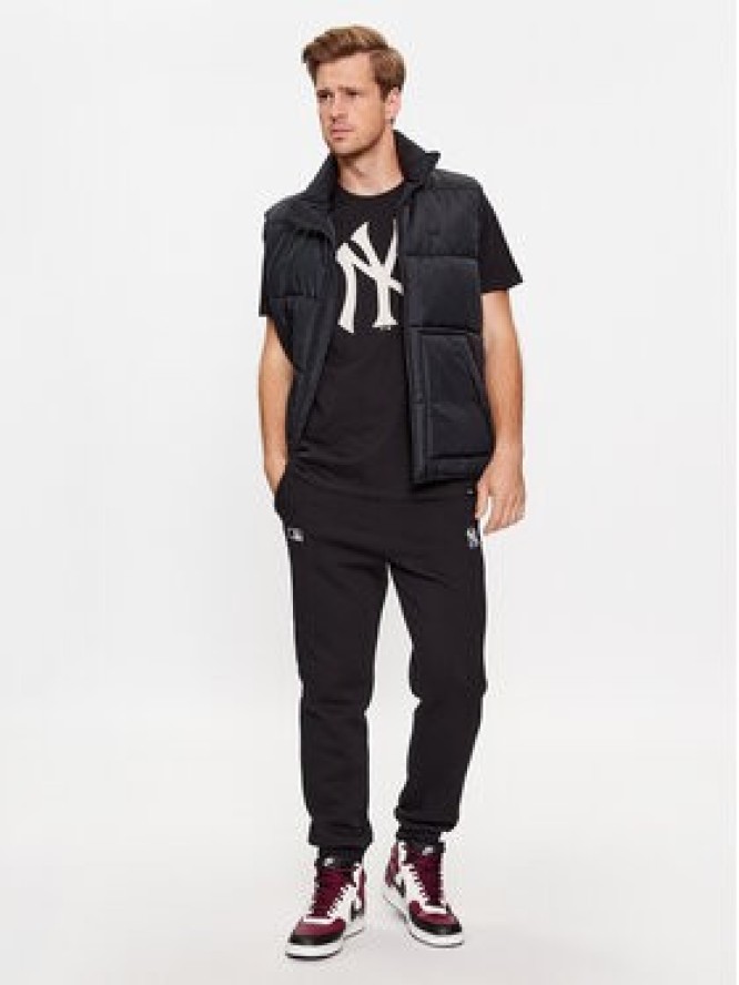 47 Brand T-Shirt New York Yankees BB017TEMIME568336JK Czarny Regular Fit
