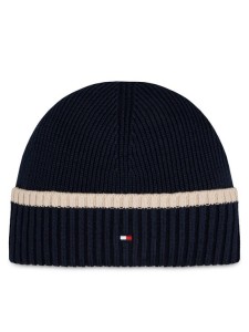 Tommy Hilfiger Czapka Block Flag Short Beanie AM0AM12030 Niebieski