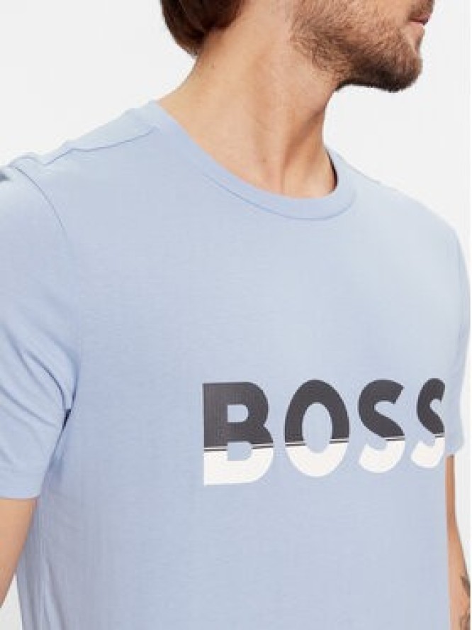 Boss T-Shirt Tee 1 50477616 Niebieski Regular Fit