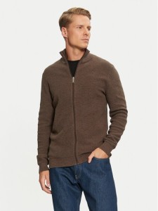 Selected Homme Sweter 16095980 Brązowy Regular Fit