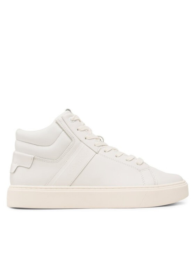 Calvin Klein Sneakersy High Top Lace Up Lth HM0HM01057 Biały