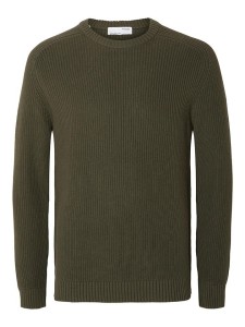 SELECTED HOMME Sweter "Dan" w kolorze khaki rozmiar: S