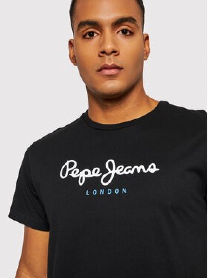 Pepe Jeans T-Shirt Eggo PM508208 Czarny Regular Fit