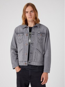 Wrangler Kurtka jeansowa Western W4MJEBY91 112330846 Szary Regular Fit