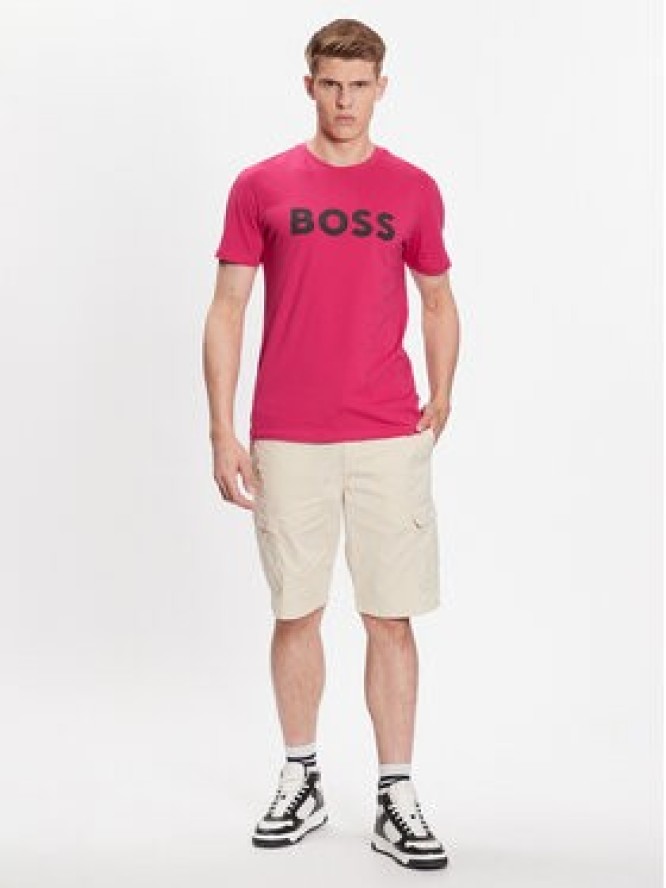 Boss T-Shirt 50481923 Różowy Regular Fit