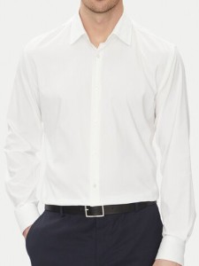 BOSS Koszula P-Hank 50503356 Biały Slim Fit