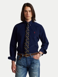 Polo Ralph Lauren Koszula 710818761011 Granatowy Slim Fit