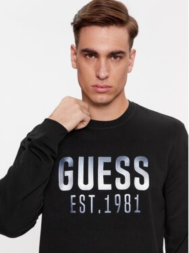 Guess Bluza M4RQ08 KBK32 Czarny Regular Fit