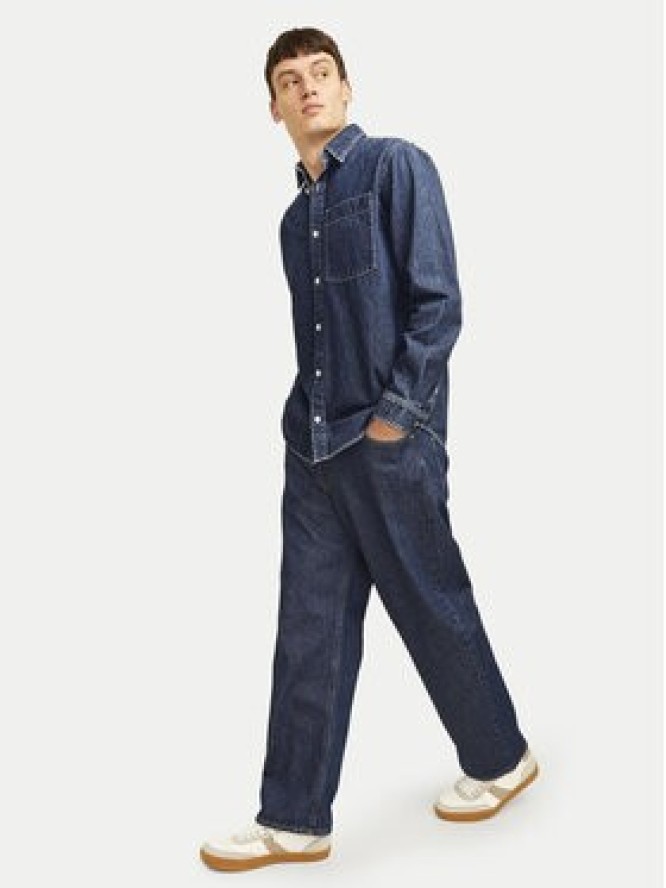 Jack&Jones Jeansy Alex 12258559 Granatowy Baggy Fit