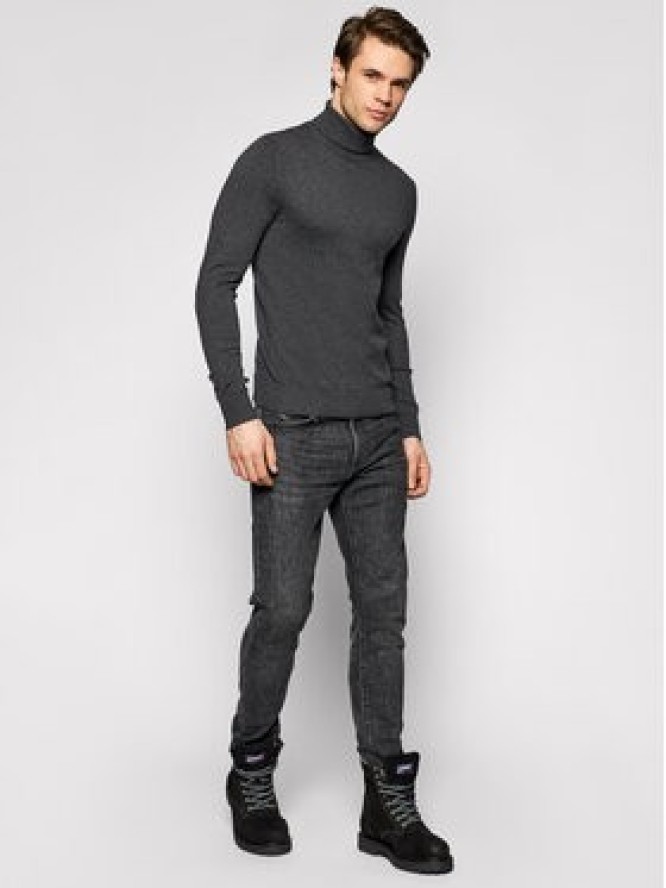 Jack&Jones Golf Emil Knit Roll 12157417 Szary Regular Fit