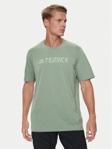 adidas T-Shirt Terrex Classic IN4688 Zielony Regular Fit