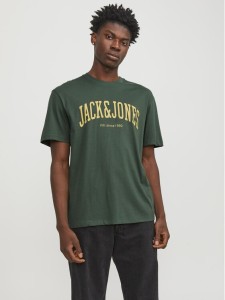 Jack&Jones T-Shirt Josh 12236514 Zielony Relaxed Fit