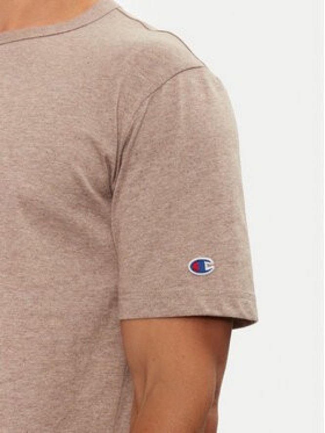 Champion T-Shirt 218802 Beżowy Regular Fit