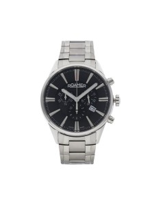 Roamer Zegarek Superior Chrono 508837 41 55 50 Srebrny