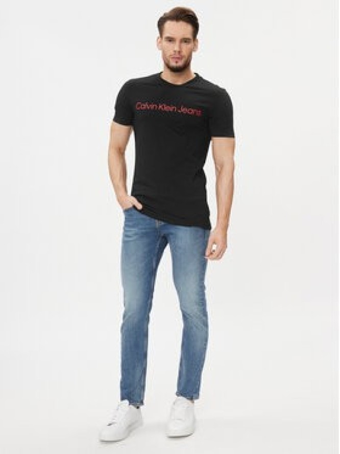 Calvin Klein Jeans T-Shirt J30J322552 Czarny Slim Fit