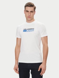 KARL LAGERFELD T-Shirt A2M17074 Biały Regular Fit