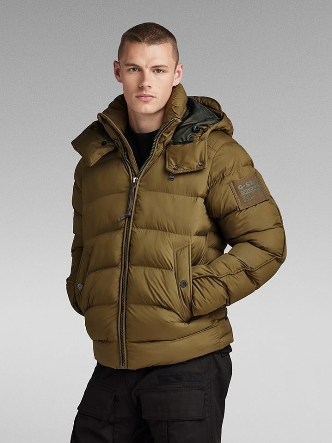 G-Star Kurtka pikowana w kolorze khaki rozmiar: XS