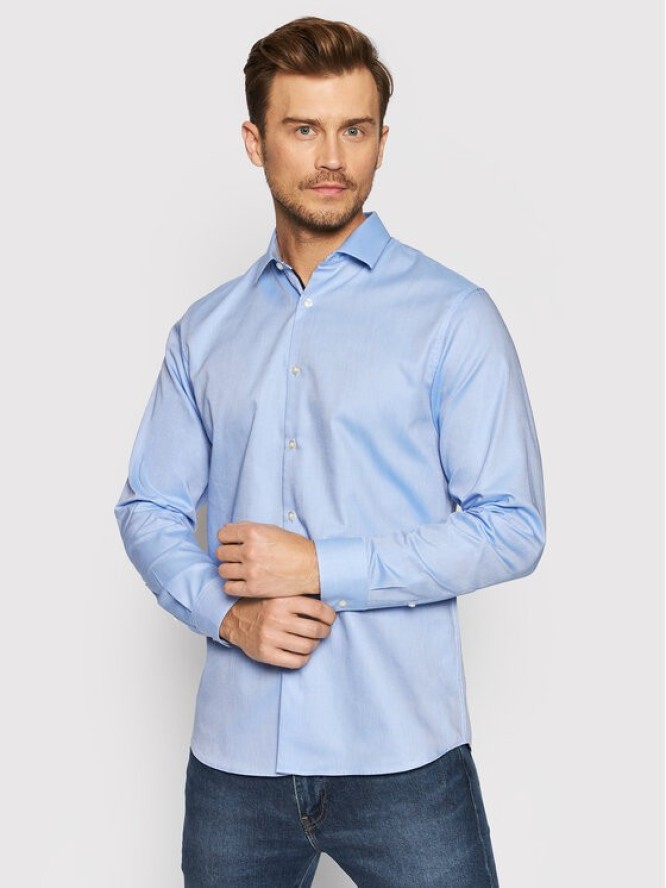 Selected Homme Koszula New Mark 16058640 Błękitny Slim Fit