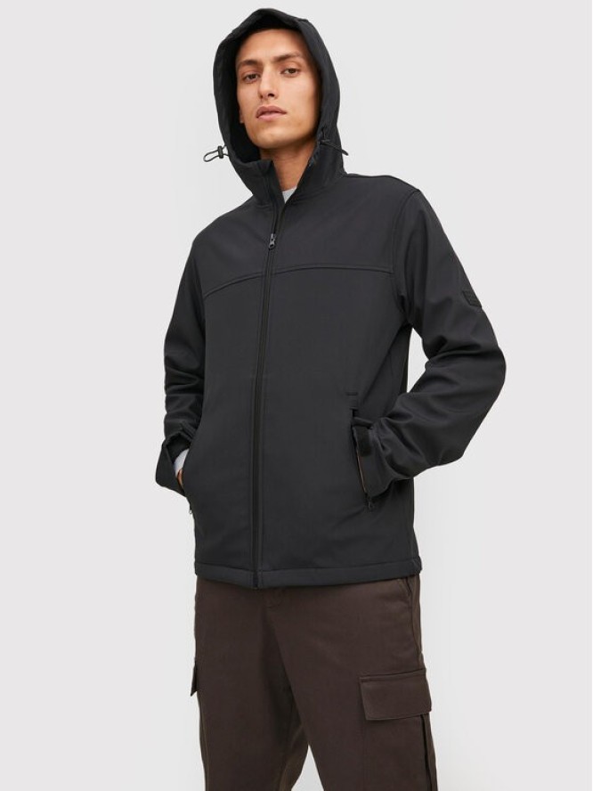 Jack&Jones Kurtka softshell Marvin 12212363 Czarny Regular Fit