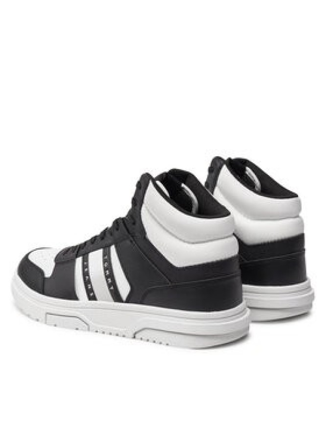 Tommy Jeans Sneakersy The Brooklyn Mix Mat Mid EM0EM01458 Czarny