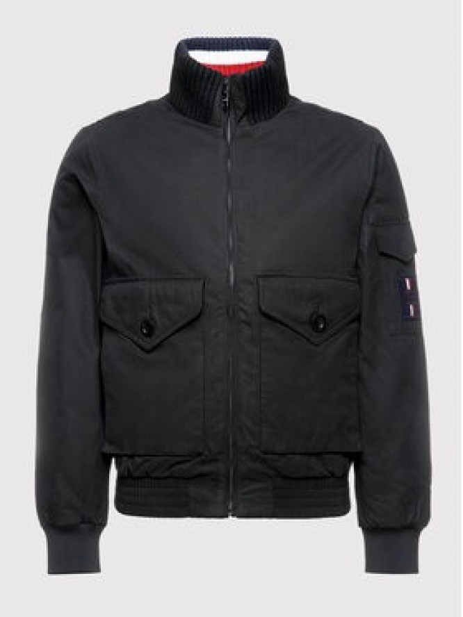 Tommy Hilfiger Kurtka bomber Icon MW0MW12980 Czarny Regular Fit