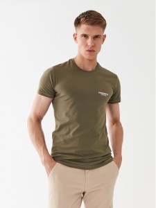 Aeronautica Militare T-Shirt AM1UTI003 Zielony Regular Fit
