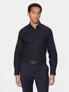 Calvin Klein Koszula K10K113840 Granatowy Slim Fit