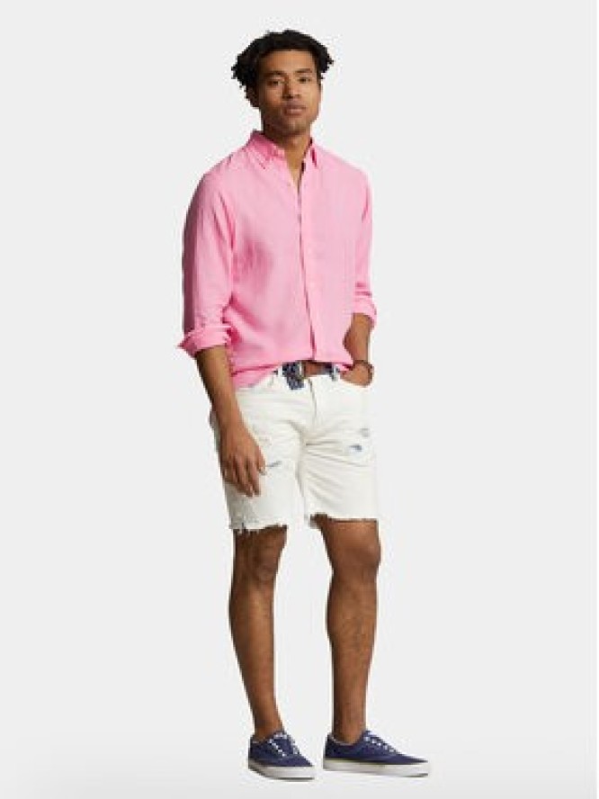 Polo Ralph Lauren Koszula 710829443028 Różowy Slim Fit