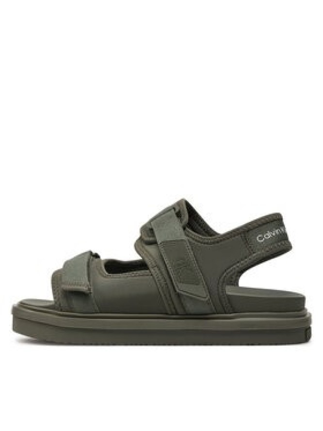 Calvin Klein Jeans Sandały Sandal Velcro Np In Mr YM0YM00940 Zielony