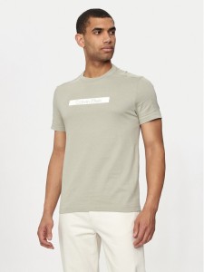 Calvin Klein T-Shirt Shadow Logo K10K113110 Beżowy Regular Fit