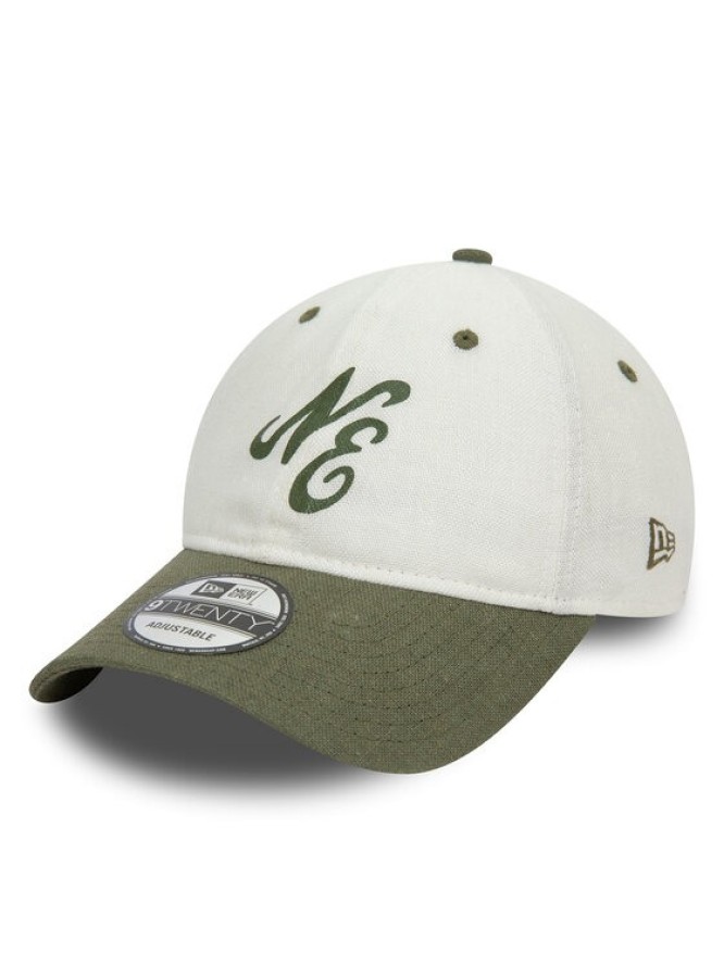 New Era Czapka z daszkiem Linen Script 920 Ne 60503545 Écru