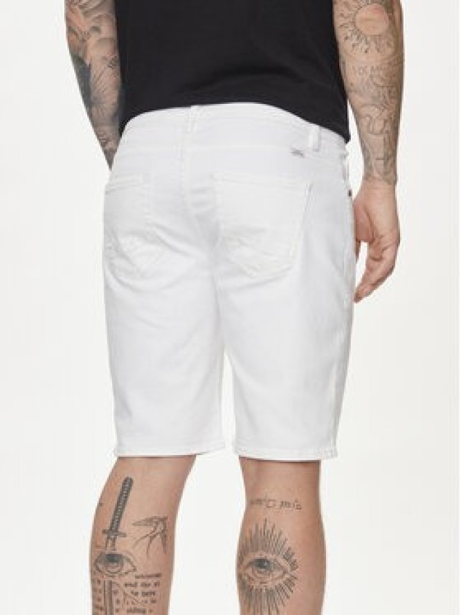 Blend Szorty jeansowe 20716686 Biały Slim Fit