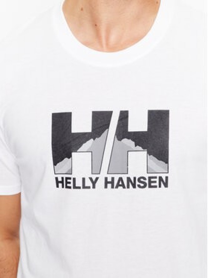 Helly Hansen T-Shirt Nord Graphic 62978 Biały Regular Fit