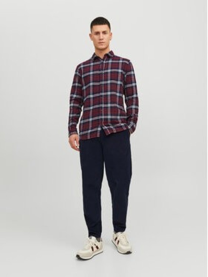 Jack&Jones Spodnie materiałowe 12237547 Granatowy Tapered Fit