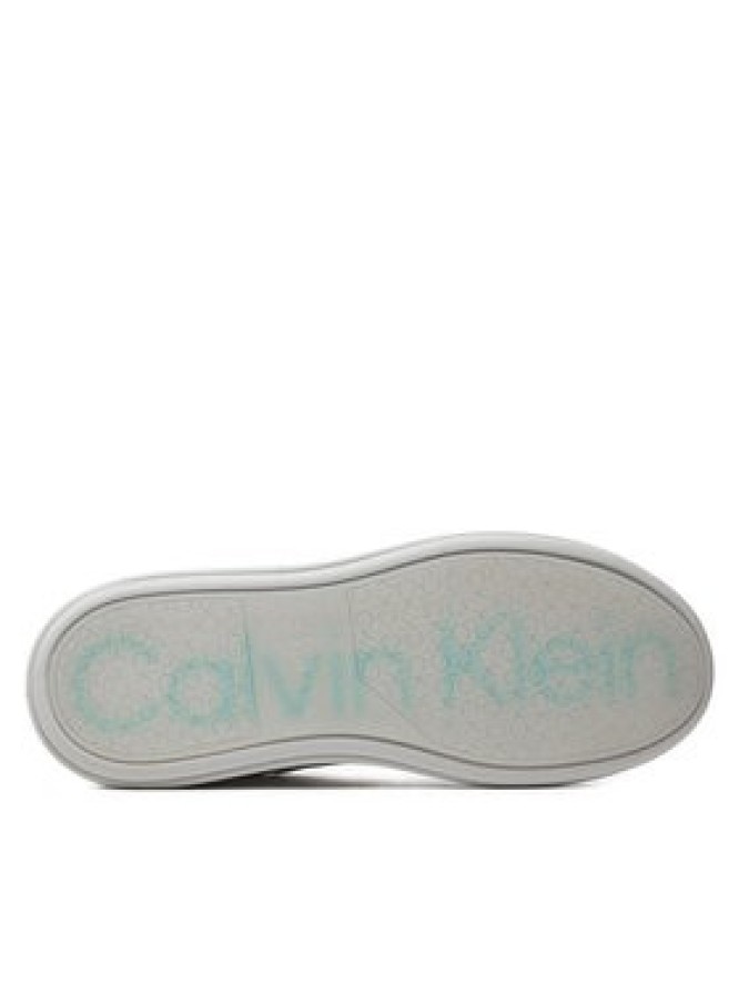 Calvin Klein Sneakersy Low Top Lace Up W/ Stripe HM0HM01494 Biały