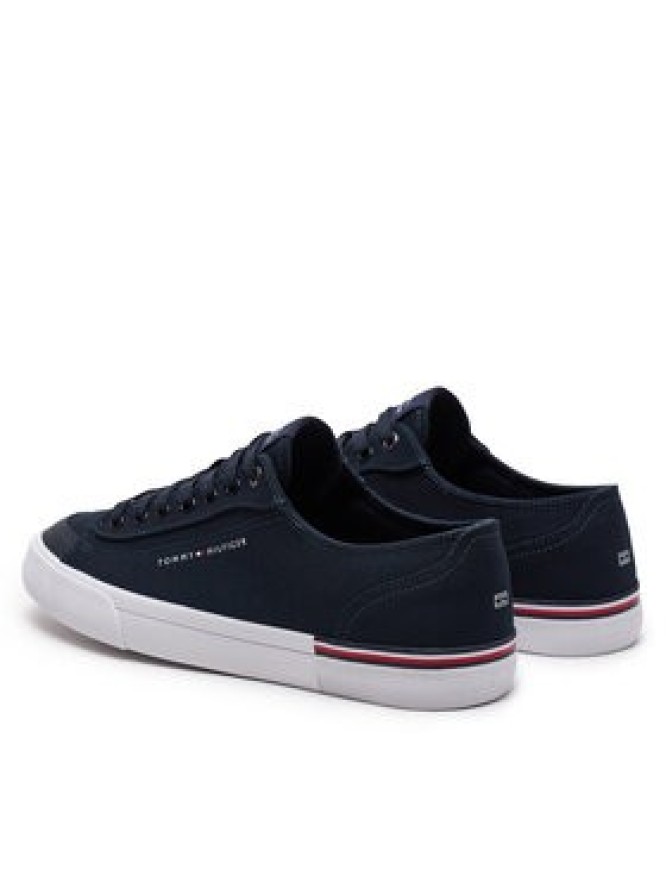 Tommy Hilfiger Tenisówki Corporate Vulc Canvas FM0FM04954 Granatowy