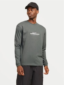 Jack&Jones Longsleeve Charlie 12265426 Szary Regular Fit