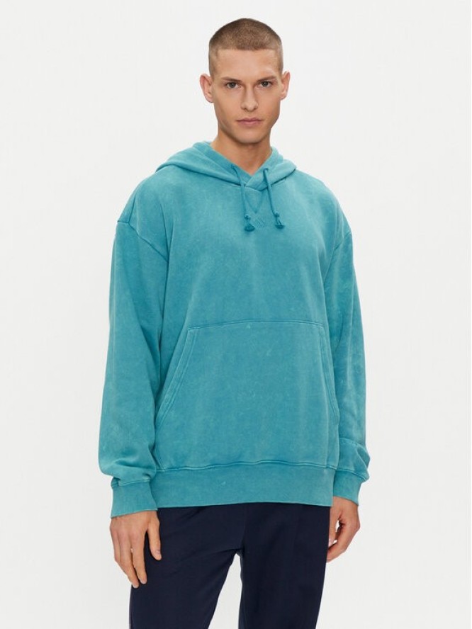 adidas Bluza ALL SZN Garment-Wash IB4074 Niebieski Loose Fit